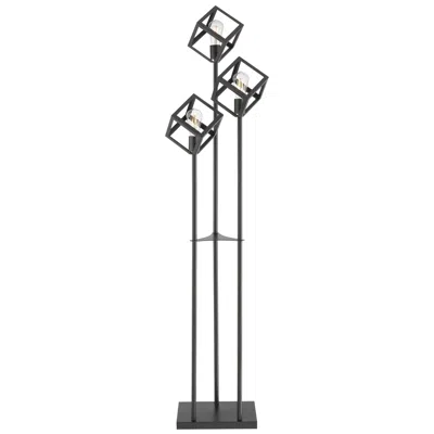 Lite Source Roberson Black 3-light Floor Lamp