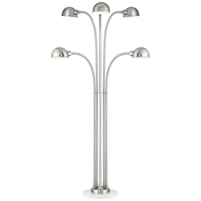 Lite Source Rowley 60" Brushed Nickel Metal 5-light Modern Floor Lamp