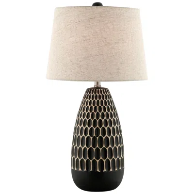 Lite Source Rupali 29" High Black Ceramic Table Lamp
