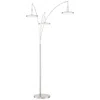 Lite Source Sailee 90" High Brushed Nickel Modern 3-light Led Arc Lamp