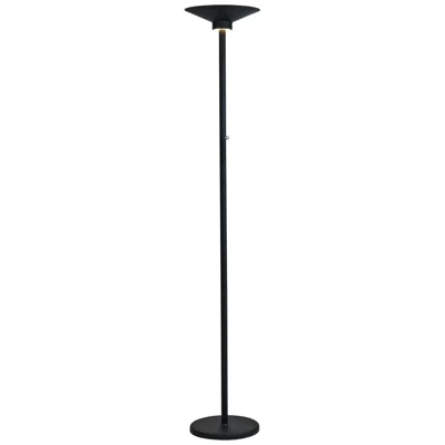 Lite Source Sappho 72" Black Finish Led Torchiere Lamp With Down Light