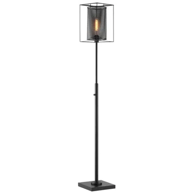 Lite Source Stein 66 1/2" Black Finish Modern Industrial Floor Lamp