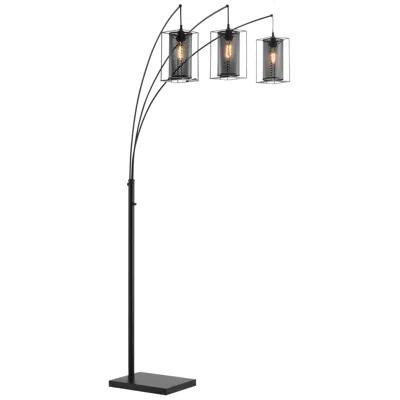 Lite Source Stein Black 3-light Arc Floor Lamp