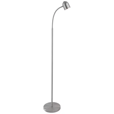 Lite Source Tiara 51" Brushed Nickel Modern Led Gooseneck Floor Lamp