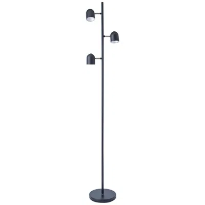 Lite Source Tiara 63 1/4" Black Finish Led 3-light Tree Floor Lamp