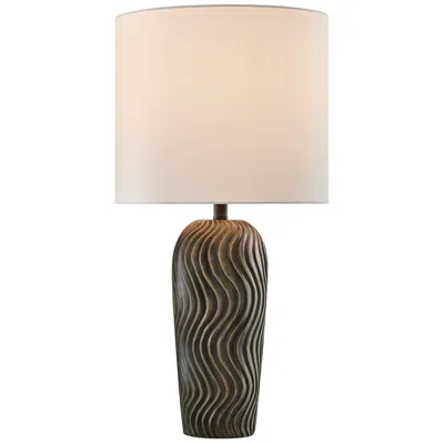 Lite Source Tyrion 29" Black Concrete Led Outdoor Table Lamp