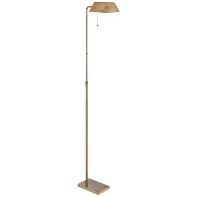 Lite Source Wayland Adjustable Height Brushed Brass Floor Lamp