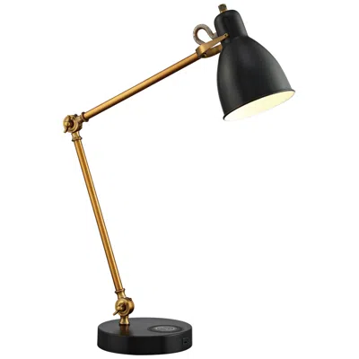 Lite Source Wellington 31" Wireless Charging And Usb Port Desk Lamp