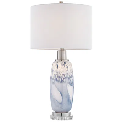 Lite Source Winfield 30 1/2" High Modern Blue Art Glass Table Lamp