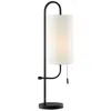 Lite Source Xandra 31" Modern J-hook Black Metal Table Lamp