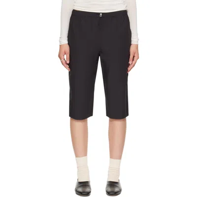 Literary Sport Black Kitty Shorts In Multi