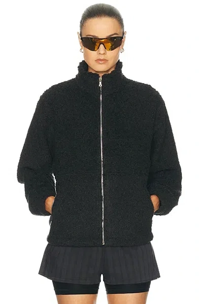 Literary Sport Grace Fleece Jacket In Black