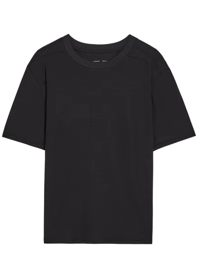 Literary Sport Harper Cotton T-shirt In Black
