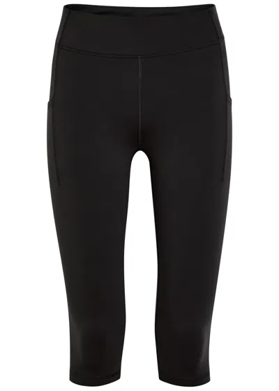 Literary Sport Lena Stretch-jersey Capri Leggings In Black