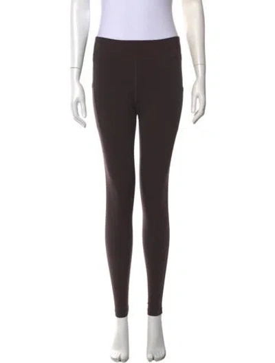 Pre-owned Literary Sport Skinny Leg Pants In Brown