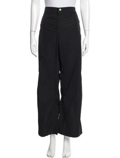 Pre-owned Literary Sport Wide Leg Pants In Black