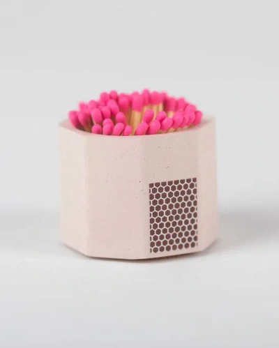 Literie Bright Solid Match Holder - Pink In White