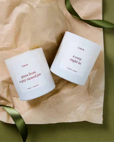 Literie Custom Candle Duo In White