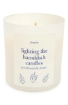 Literie Lighting The Hanukkah Candles Scented Candle In White