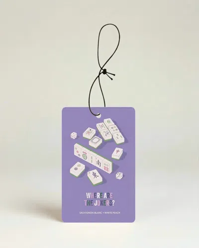 Literie Where Are The Jokers? Mahjong Air Freshener In Purple