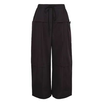Litkovska Ankle-length Wide-leg Pants In Brown