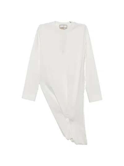 Litkovska Asymmetric-hem T-shirt In Neutral