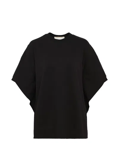 Litkovska Capelet-design T-shirt In Black