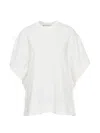 Litkovska Capelet-design T-shirt In White
