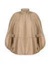 Litkovska Deconstructed Bomber-style Cape In Neutral