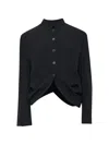 Litkovska Deconstructed Crop Jacket In Black
