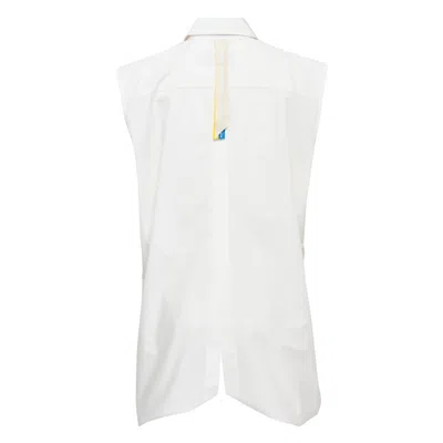 Litkovska Deconstructed Wool Blend Shirt In White