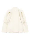 Litkovska Floral Sleeve Accents Wool Jacket In Neutral