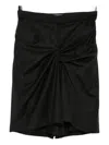 Litkovska Front-twist Skorts In Black