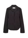 Litkovska Notched-lapel Cropped Jacket In Black