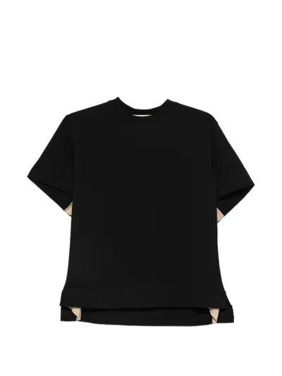 Litkovska Panelled T-shirt In Black