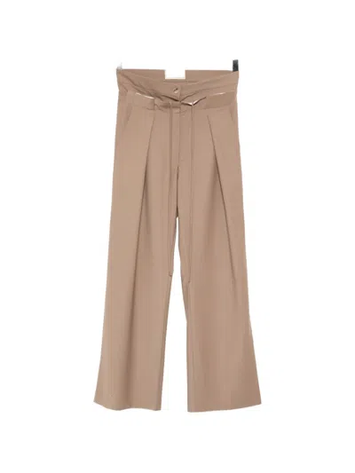 Litkovska Pleated Trousers In Brown