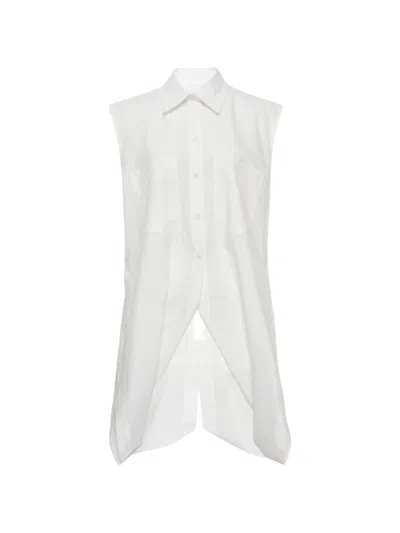 Litkovska Sleeveless Shirt In White