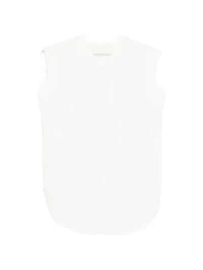 Litkovska Sleeveless Tank Top In White