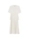 Litkovska Soft-structured Maxi Dress In White