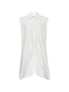 Litkovska Split-hem Shirt In White