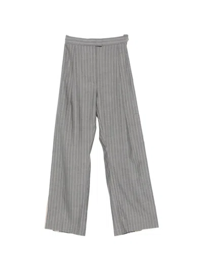 Litkovska Striped Trousers In Gray