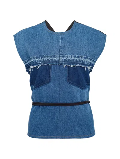 Litkovska Tie-waist Top In Blue