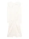 Litkovska Twisted Dress In Neutral