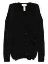 Litkovska Klassischer Cardigan In Black