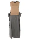 Litkovskaya Draped Midi Dress In Grey