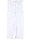 Litkovskaya Elise Denim Maxi Skirt In Weiss