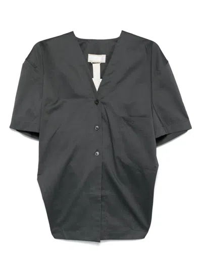 Litkovskaya Logo-embroidered Shirt In Grey