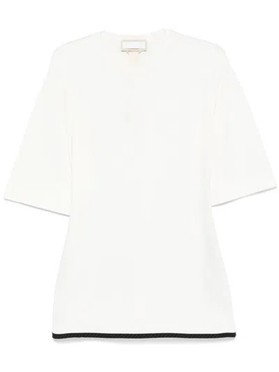 Litkovskaya Patch-detail T-shirt In 白色