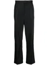 Litkovskaya Steam Striped Wool Trousers In Black