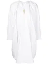 Litkovskaya Striped Stretch-cotton Dress In White